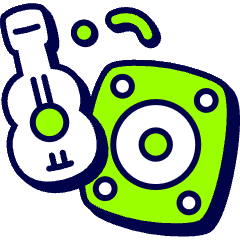 Guitar Amplifier Icon from Stickies Duo Set