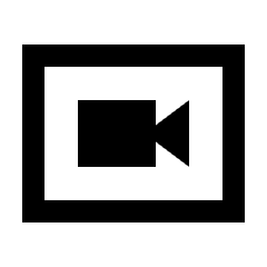 Hangout Video Icon from Sharp Line - Streamline Material Set