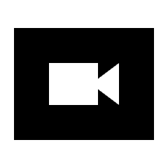 Hangout Video Fill Icon from Sharp Fill - Streamline Material Set