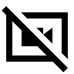 Hangout Video Off Icon from Sharp Line - Streamline Material Set