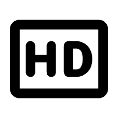 Hd Icon from Rounded Line - Streamline Material Set