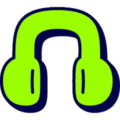 Headphone Icon from Stickies Duo Set