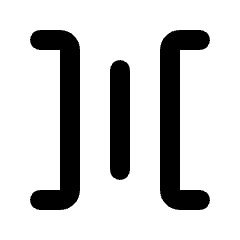 Horizontal Spacing Icon from Rounded Line - Material Pro Set