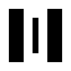 Horizontal Spacing Fill Icon from Sharp Fill - Streamline Material Set