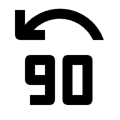 Jump Back 90 Icon from Outlined Line - Streamline Material Set
