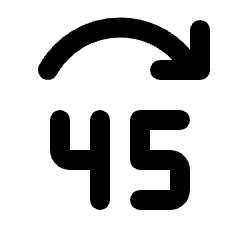 Jump Forward 45 Fill Icon from Rounded Fill - Streamline Material Set