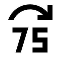Jump Forward 75 Fill Icon from Sharp Fill - Streamline Material Set