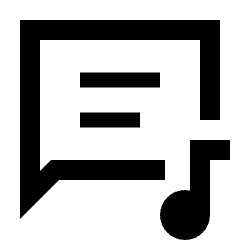 Lyrics Icon from Sharp Line - Streamline Material Set