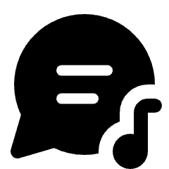 Lyrics Alt Fill Icon from Rounded Fill - Material Pro Set