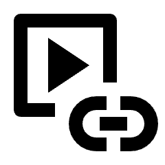 Media Link Icon from Outlined Line - Material Pro Set