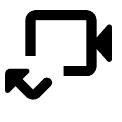 Missed Video Call Icon from Rounded Line - Streamline Material Set