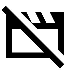 Movie Off Icon from Sharp Line - Streamline Material Set