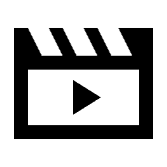 Movie Play Icon from Sharp Line - Streamline Material Set