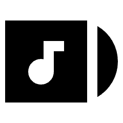 Music Album Fill Icon from Sharp Fill - Material Pro Set