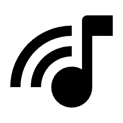 Music Cast Icon from Outlined Line - Streamline Material Set