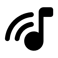 Music Cast Icon from Rounded Line - Material Pro Set