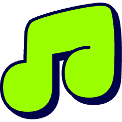 Music Note 2 Icon from Stickies Duo Set