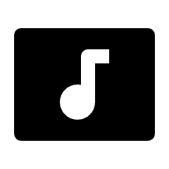 Music Video Fill Icon from Outlined Fill - Streamline Material Set