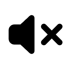 No Sound Fill Icon from Rounded Fill - Material Pro Set