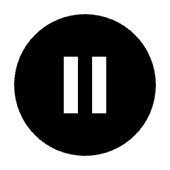 Pause Circle Fill Icon from Sharp Fill - Streamline Material Set