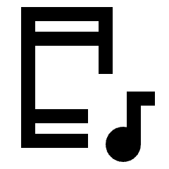 Phone Music Icon from Sharp Line - Streamline Material Set