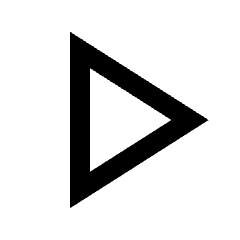 Play Arrow Icon from Sharp Line - Streamline Material Set