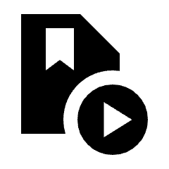 Play Lesson Fill Icon from Sharp Fill - Streamline Material Set