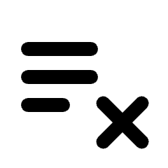 Playlist Remove Fill Icon from Rounded Fill - Material Pro Set