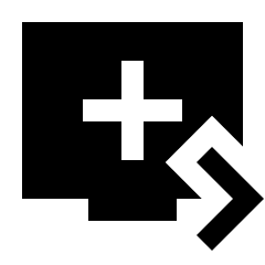 Queue Play Next Fill Icon from Sharp Fill - Material Pro Set