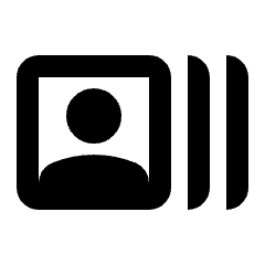 Recent Actors Icon from Rounded Line - Material Pro Set