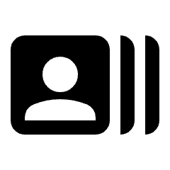 Recent Actors Fill Icon from Rounded Fill - Material Pro Set