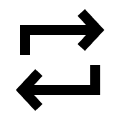 Repeat Icon from Sharp Line - Streamline Material Set