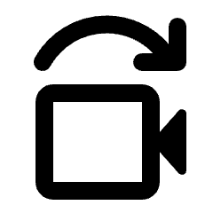 Replace Video Icon from Rounded Line - Streamline Material Set