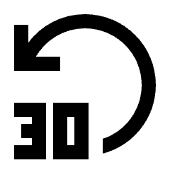 Replay 30 Icon from Sharp Line - Material Pro Set