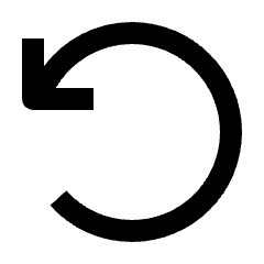 Replay Icon from Outlined Line - Streamline Material Set