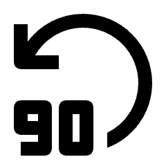 Replay 90 Icon from Outlined Line - Streamline Material Set