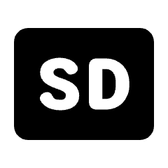 Sd Fill Icon from Rounded Fill - Material Pro Set