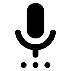 Settings Voice Fill Icon from Rounded Fill - Streamline Material Set