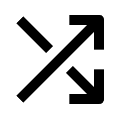 Shuffle Fill Icon from Outlined Fill - Streamline Material Set