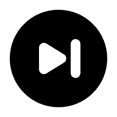 Skip Next Circle Fill Icon from Rounded Fill - Streamline Material Set