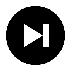 Skip Next Circle Fill Icon from Outlined Fill - Streamline Material Set