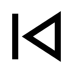 Skip Previous Icon from Sharp Line - Streamline Material Set