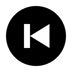 Skip Previous Circle Fill Icon from Outlined Fill - Streamline Material Set