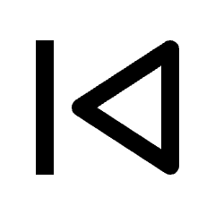 Skip Previous Icon from Outlined Line - Streamline Material Set