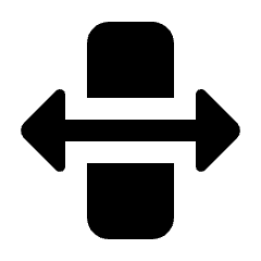 Slide Tool Fill Icon from Rounded Fill - Streamline Material Set