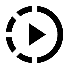 Slow Motion Video Icon from Sharp Line - Streamline Material Set