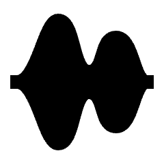 Sound Wave Fill Icon from Sharp Fill - Streamline Material Set