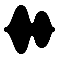 Sound Wave Fill Icon from Outlined Fill - Streamline Material Set