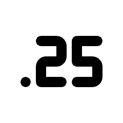 Speed 0 25 Fill Icon from Rounded Fill - Material Pro Set