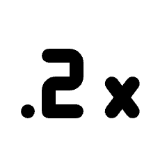 Speed 0 2x Fill Icon from Rounded Fill - Material Pro Set